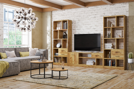 Набор мебели для гостиной Виктория-004 дуб крафт золотой