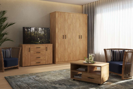 Набор мебели Виктория ВИ-005 дуб крафт золотой