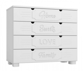 Комод ДримСтар ДС-12 белое дерево