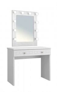 Комплект гримерный столик Монблан 73К белое дерево