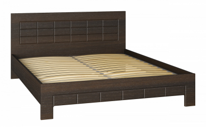 Кровать Изабель ИЗ-323K (2000x1600) орех темный