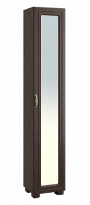 Шкаф-пенал с зеркалом «Монблан» МБ-22К венге/орех шоколадный