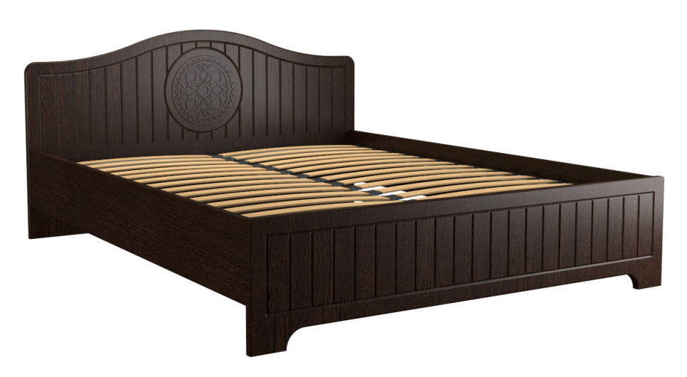 Кровать «Монблан» МБ-603К (2000х1600) венге/орех шоколадный