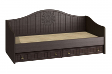 Кровать «Монблан» МБ-64К (2000х900) венге/орех шоколадный