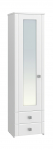 Шкаф-пенал с зеркалом Изабель ИЗ-63К белое дерево