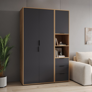 Комплект мебели Оптима ОП-117 дуб крафт золотой/графит