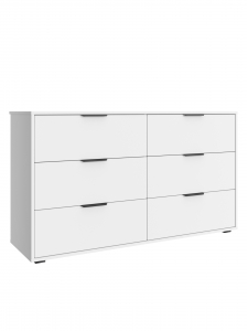 Комод Оптима ОП-16 (1352х426) белый структурный/меренга