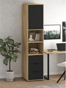 Пенал Оптима ОП-03 блэквуд ячменный/блэк