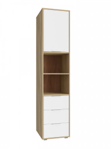 Пенал Оптима ОП-031 блэквуд ячменный/меренга (белые ручки)