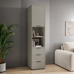 Пенал Оптима ОП-03 глиняный серый/риолит