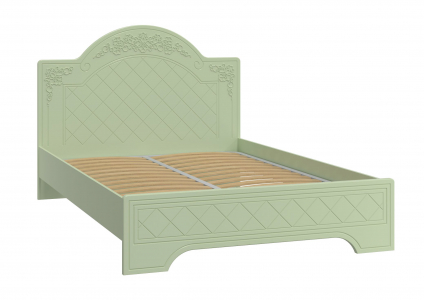 Кровать Соня Премиум СО-322К (2000х1400) зеленый/силк грасс