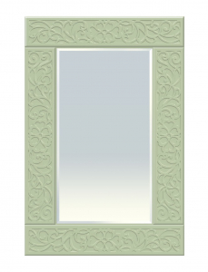 Зеркало Соня Премиум СО-40 (600х900) зеленый/силк грасс