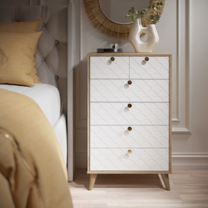 Комод Велламо ВО-02 блэквуд ячменный/бланж