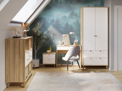 Комплект мебели для кабинета Велламо ВО-107 блэквуд ячменный/бланж