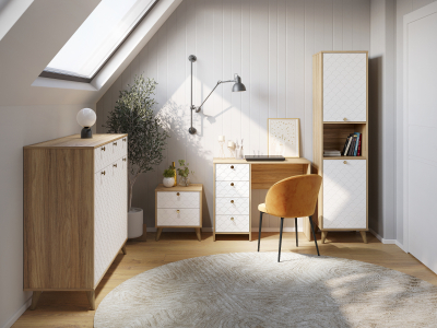 Комплект мебели для кабинета Велламо ВО-111 блэквуд ячменный/бланж