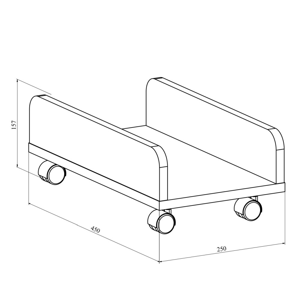 Подставка под системный блок ОФ-25 венге