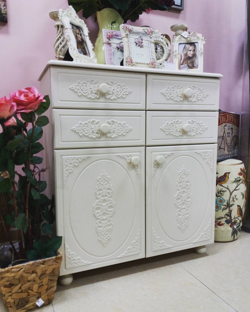 Тумба комбинированная Ассоль плюс АС-18 ваниль