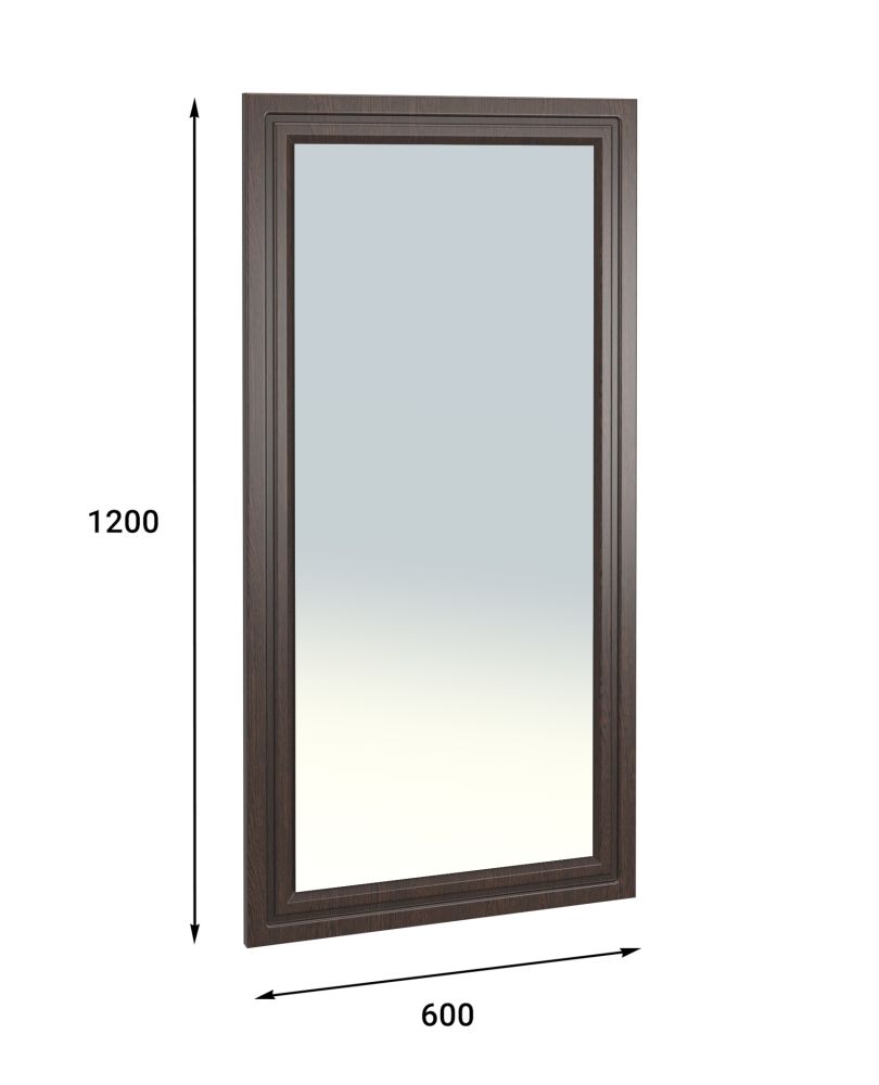 Зеркало «Монблан» МБ-40 (600х1200) орех шоколадный