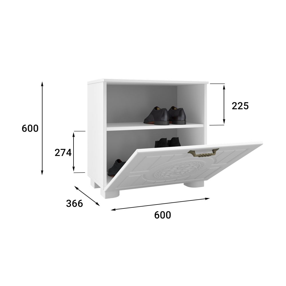 Тумба «Монблан» МБ-32К белое дерево