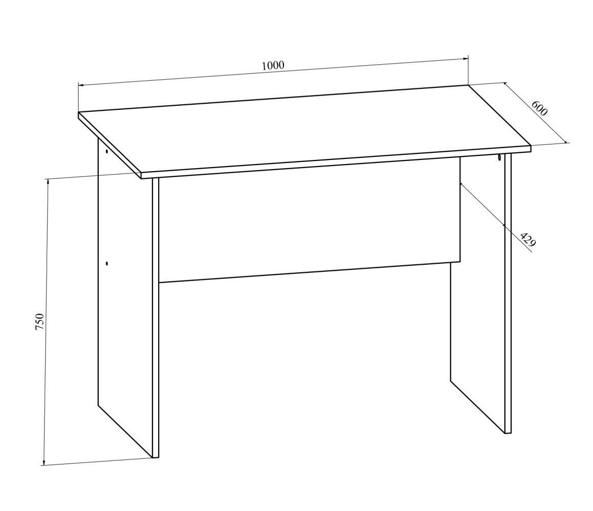 Стол письменный ОФ-111К венге