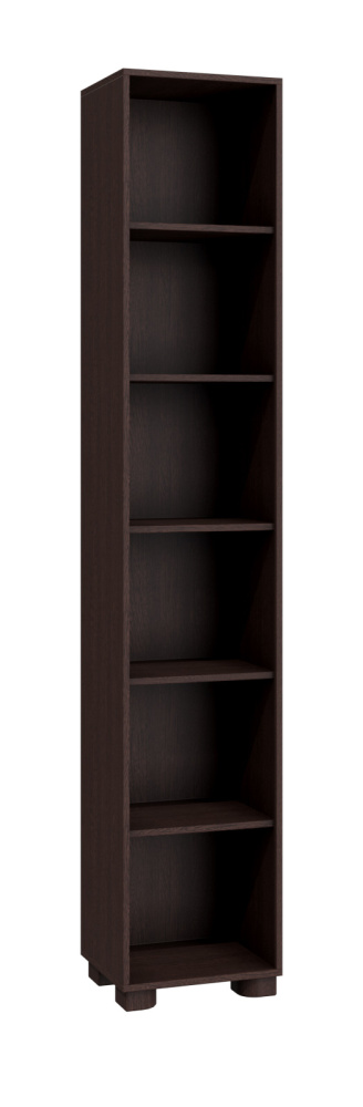 Шкаф-пенал со стеклом «Монблан» МБ-22К венге/орех шоколадный