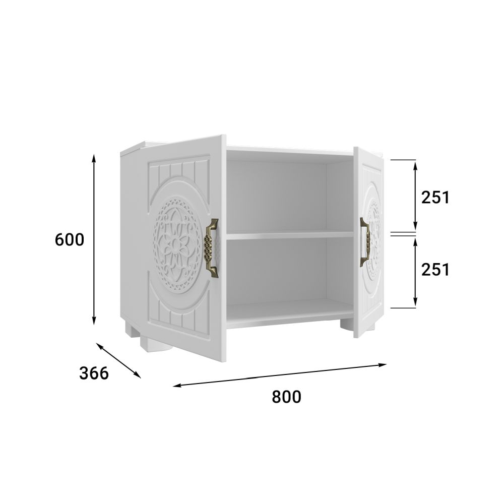 Тумба «Монблан» МБ-30К белое дерево