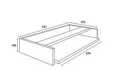 Полка под клавиатуру ОФ-50 блэквуд сатиновый