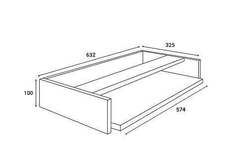 Полка под клавиатуру ОФ-50 блэквуд сатиновый