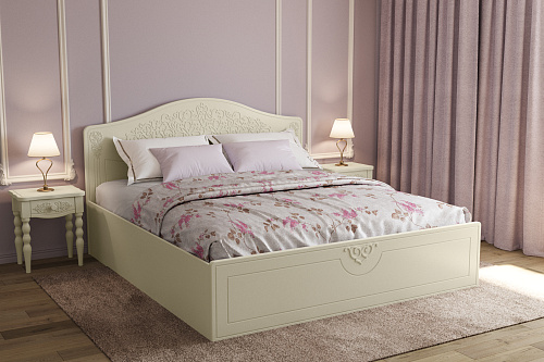 Кровать Ассоль плюс АС-61 (2000х1800) ваниль
