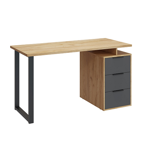 Стол С-406 дуб крафт золотой/графит (1350*600)