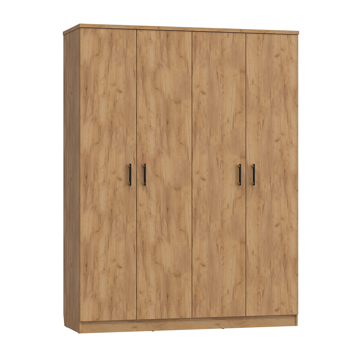 Шкаф четырехдверный для одежды Виктория ВИ-10 дуб крафт золотой