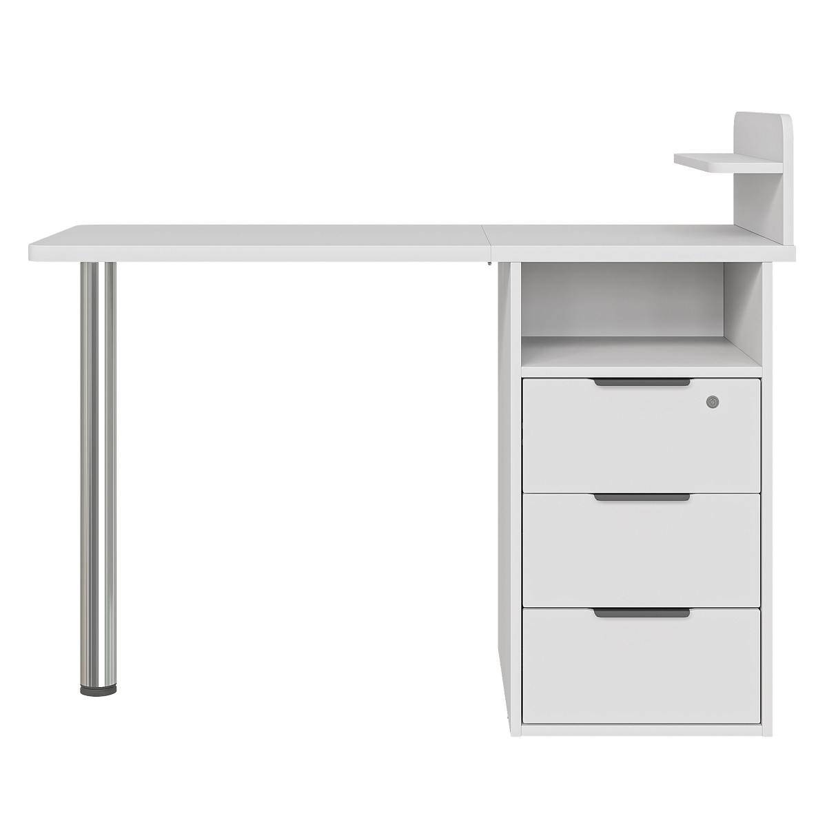 Стол С-405 белый структурный/меренга 