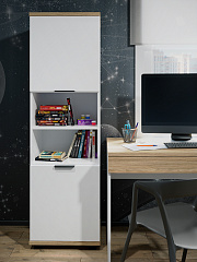 Стеллаж Скайлайт СЛ-4К блэквуд ячменный/белый/меренга