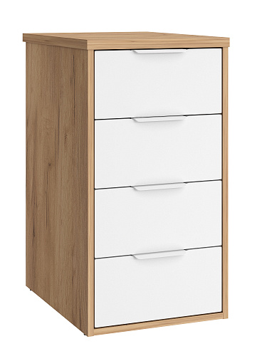 Тумба К-53 дуб крафт золотой/меренга