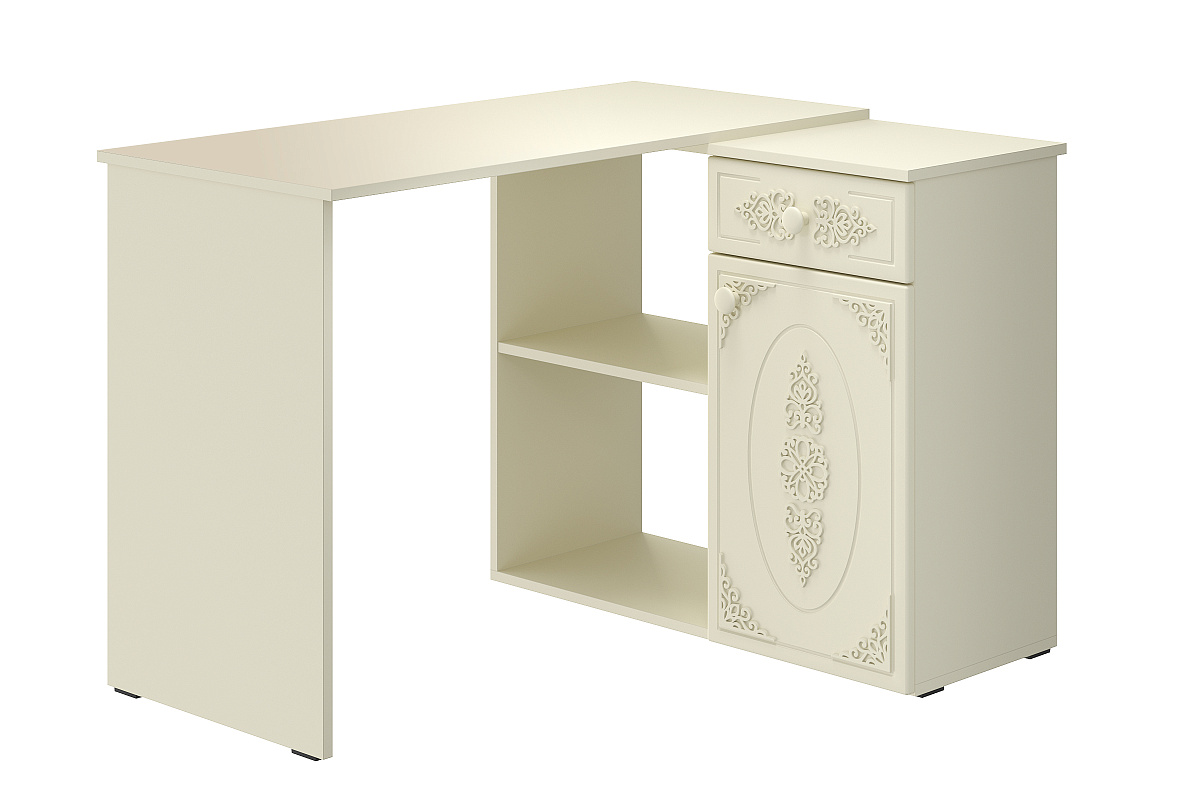 Стол угловой Ассоль плюс АС-67 ваниль