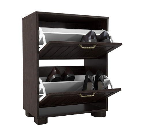 Тумба для обуви (обувница) «Монблан» МБ-33К венге/орех шоколадный