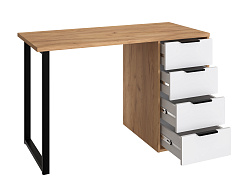 Стол С-400 дуб крафт золотой/меренга