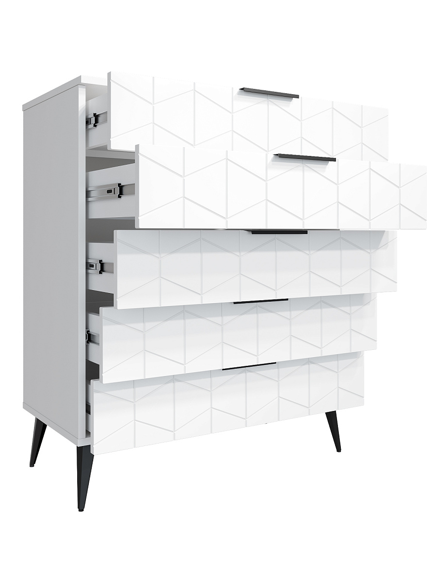 Комод Контемпо КТ-03 белый бриллиант/бланж