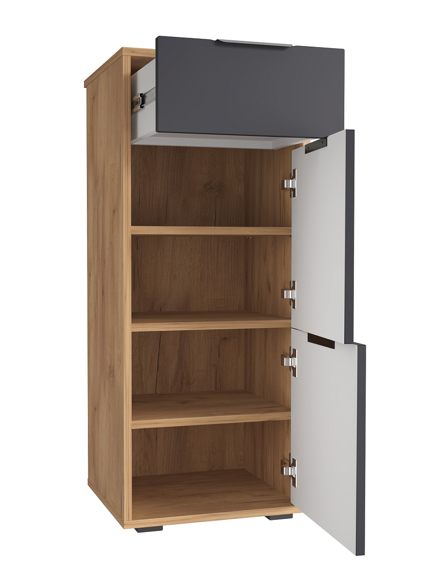 Тумба Оптима ОП-08 дуб крафт золотой/графит