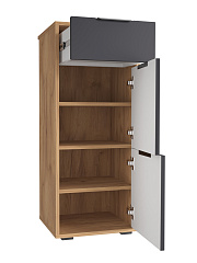 Тумба Оптима ОП-08 дуб крафт золотой/графит