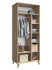 Шкаф Велламо ВО-06 блэквуд ячменный/бирюза