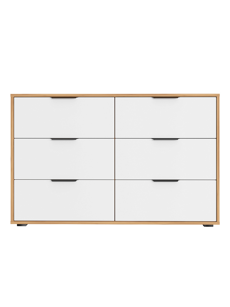 Комод Оптима ОП-15 (1202х426) дуб крафт золотой/меренга