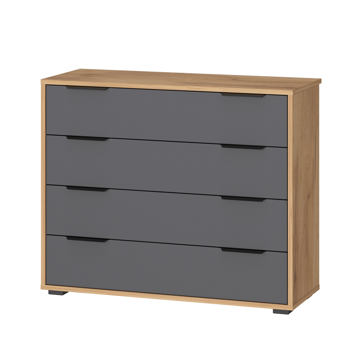 Комод Оптима ОП-04 дуб крафт золотой/графит