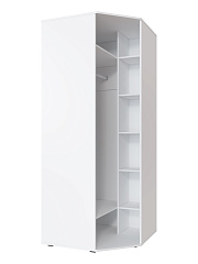 Шкаф угловой Эмилия ЭЛ-17К глухой белый структурный/меренга