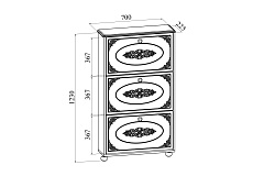 Гарнитур для прихожей Ассоль АС-055 белое дерево