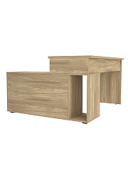 Стол угловой Оптима ОП-22 блэквуд ячменный/меренга