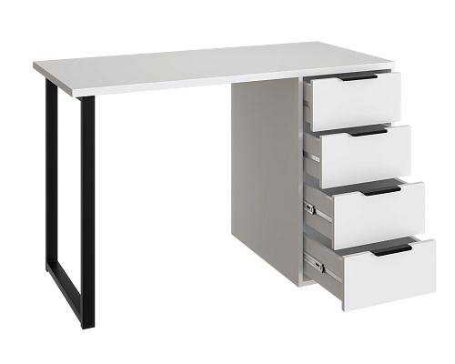 Стол С-400 белый структурный/меренга