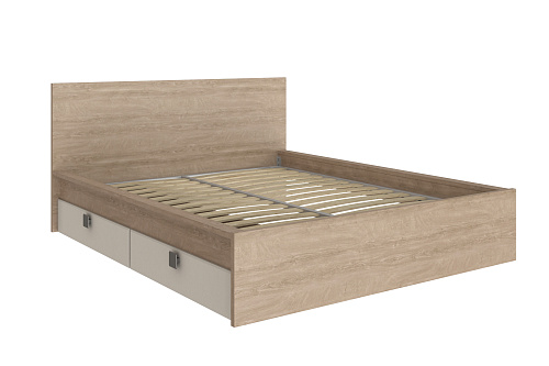 Кровать с ящиками Анастасия АН-22К (2000x1600) дуб роше