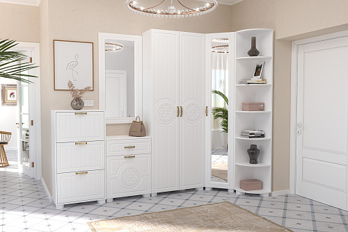 Шкаф «Монблан» МБ-21К белое дерево