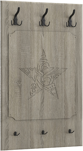 Вешалка ДримСтар ДС-31 дуб сонома темный